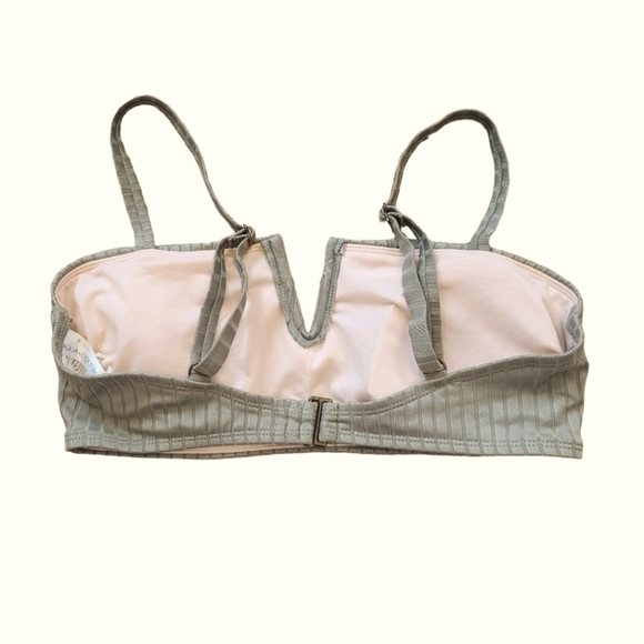 Women's Aqua Couture 2 peice Bikini High waist sage green size medium - Picture 3 of 6